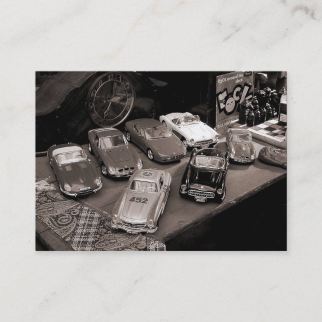 Cartão De Visita Carros do brinquedo, mini foto (Frente)