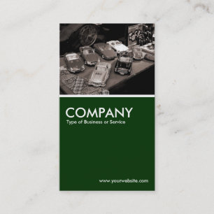 Cartão De Visita Carros do brinquedo - verdes escuro