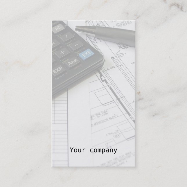 Cartão De Visita "Cartão de visita da engenharia mecânica" (Frente)