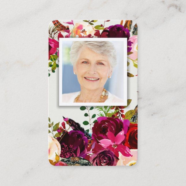 Cartão De Visita Cartas de Oração| Bordo Deluxe (Frente)