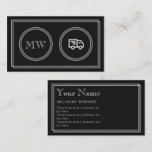 "Cartões de empresa de serviços da entrega do