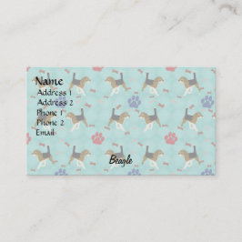Cartão De Visita Cartoon Beagle