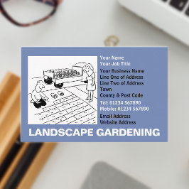 Cartão De Visita Cartum de Jardinagem Paisagística
