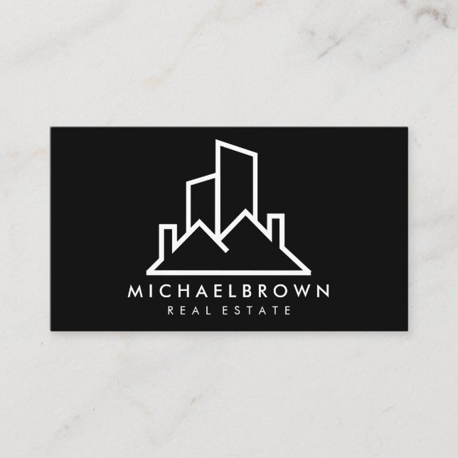 Cartão De Visita Casa de Aluguel Casa de Telhados (Frente)