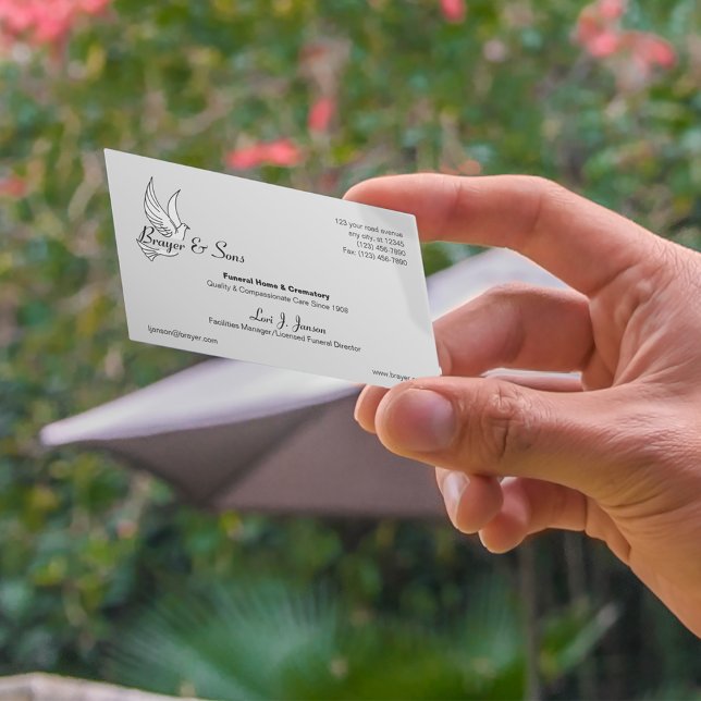 Cartão De Visita Casa Funeral e Crematório (Criador carregado)