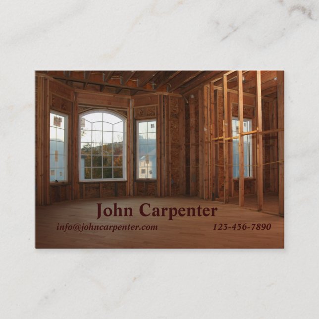 Cartão De Visita Casa nova sob a construção (Frente)