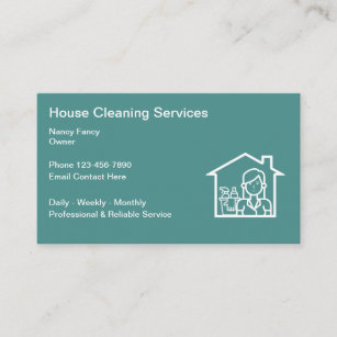 Cartao De Visita House Cleaning