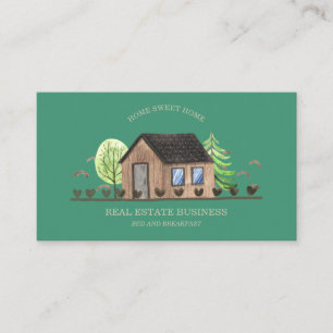 Cartão De Visita Casa Verde Lar Escandinavo Aluguer de Quarto Hotel
