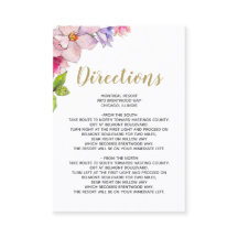 Casamento Botânico Dourado de Jardim Floral Rosa-B