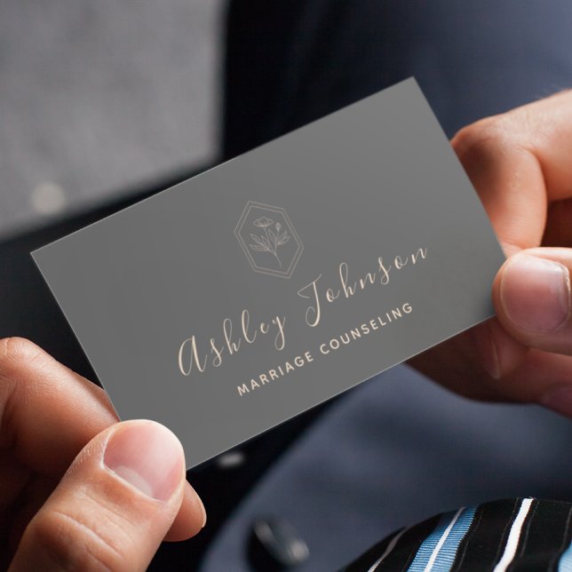 Cartão De Visita Casamento Conselheiro de Cinzas Psicoterapeuta Boê (Criador carregado)