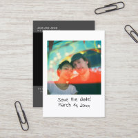 Casamento de fotografia instantânea guardar a inse