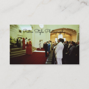 Cartão De Visita Casamento, Estilo Retro Fotografia Moderna Vintage