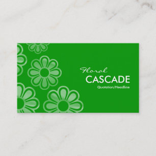 Cartão De Visita Cascata Floral - Verde (009900)