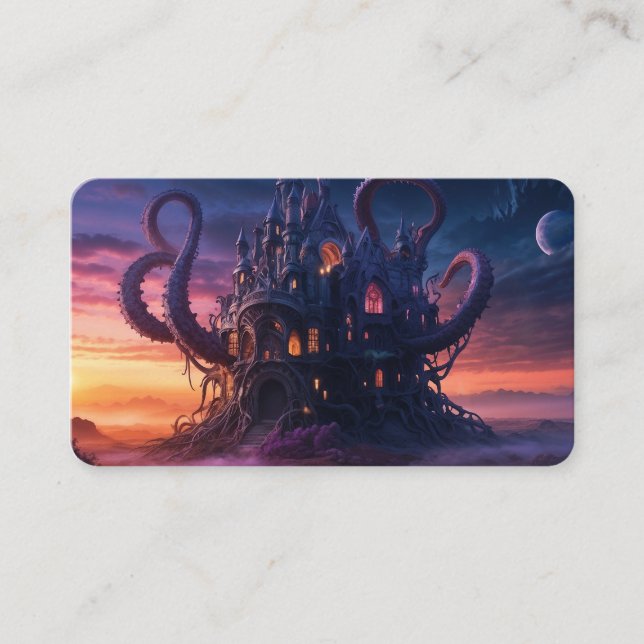 Cartão De Visita Castelo Cósmico de Eons Long Past Bookmark (Frente)