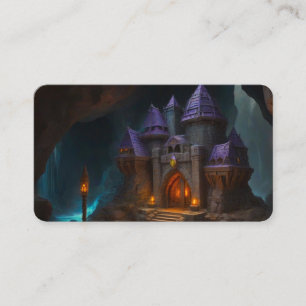 Cartão De Visita Castelo de Dwarven do Indicador de Forge do Blacks