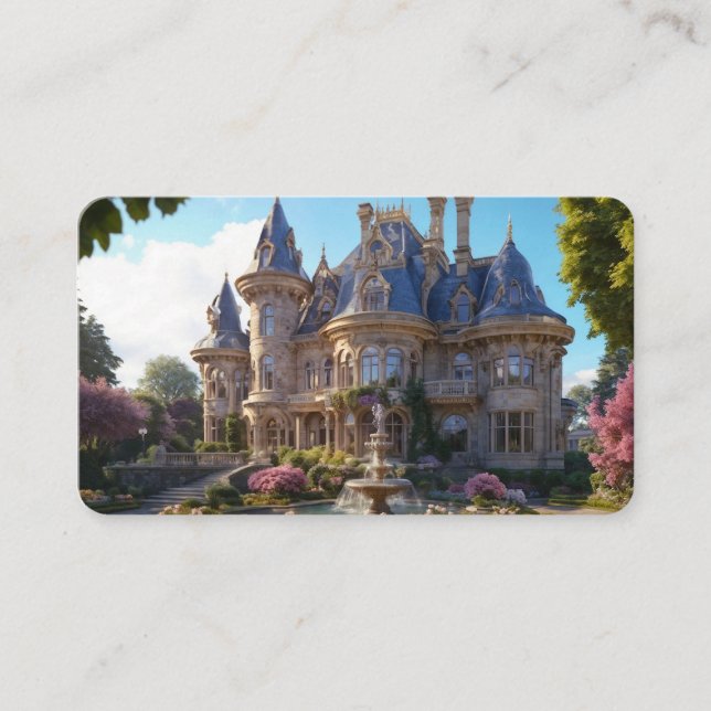 Cartão De Visita Castelo de Victorian Splendor Bookmark (Frente)