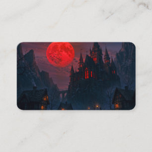 Cartão De Visita Castelo do Sangue do Vampiro Marcador de Página
