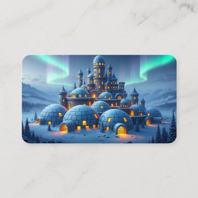 Cartão De Visita Castle of Winter Hearth Bookmark  (Frente)