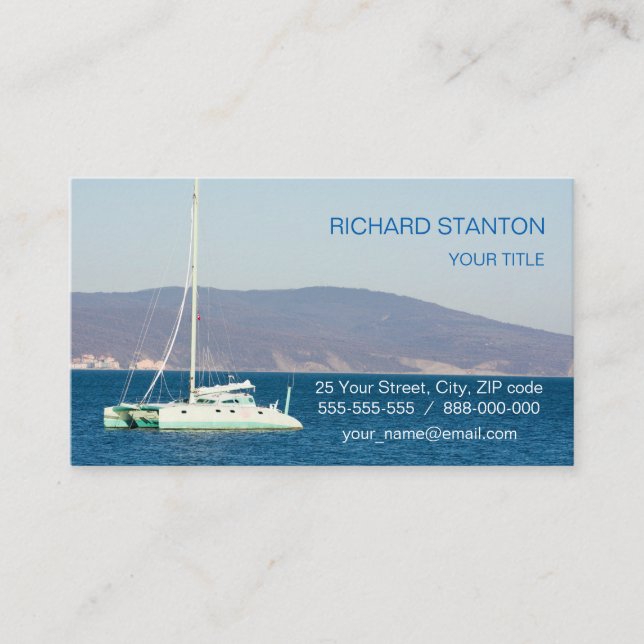 Cartão De Visita Catamaran (Frente)