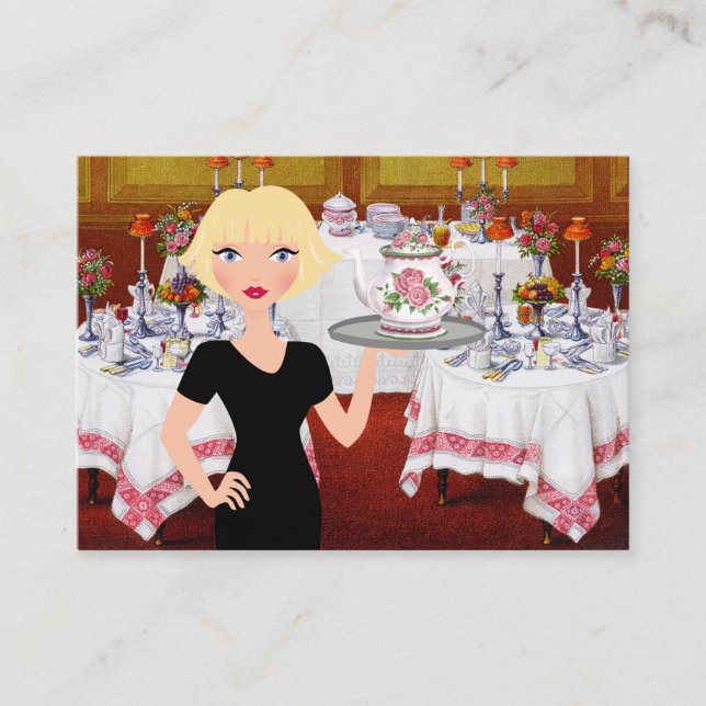 Cartão De Visita Caterer / Planejador de Partido / Indústria de Com (Frente)