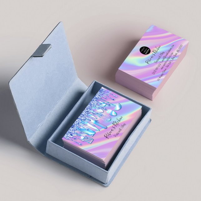 Cartão De Visita Catering Personal Chef Kitchen Hológrafo (Criador carregado)