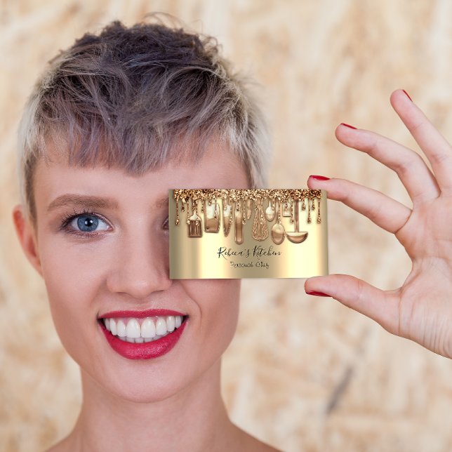 Cartão De Visita Catering Personal Chef Restaurant DriRosa VIP (Criador carregado)