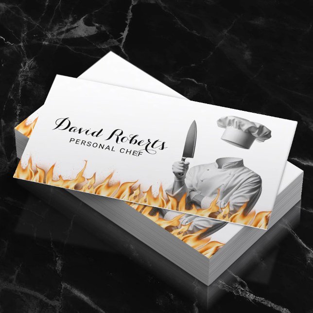 Cartão De Visita Catering profissional do cozinheiro do restaurante (Criador carregado)