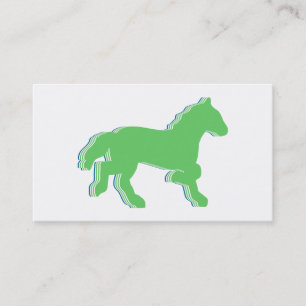 Cartão De Visita cavalo de menta