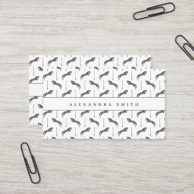 Cartão De Visita Cavalo de Pulso | Cavalo Escrivado | Cavalo Dourad (Frente/Verso In Situ)