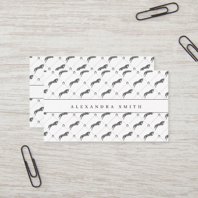 Cartão De Visita Cavalo de Pulso | Cavalo Escrivado | Cavalo Dourad (Frente/Verso In Situ)