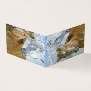 Cartão De Visita Cavalo e pônei