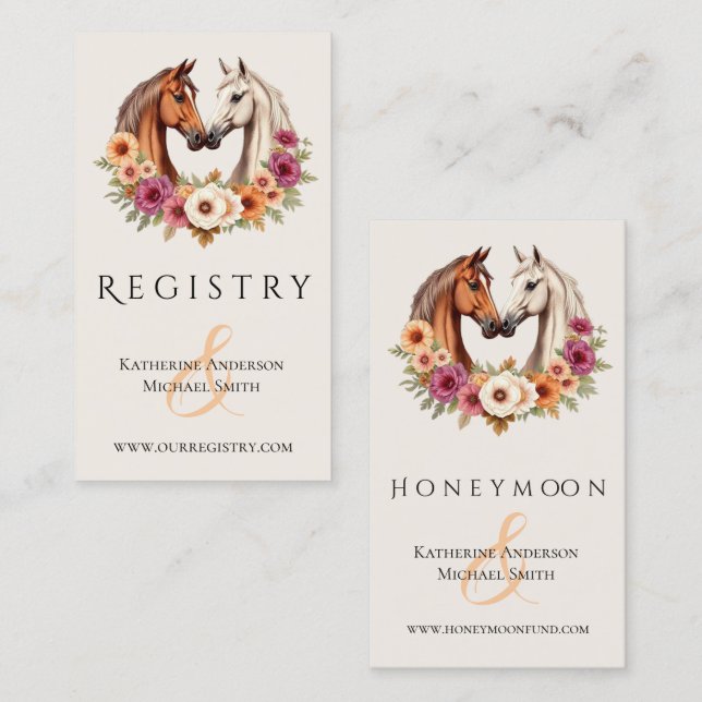 Cartão De Visita Cavalos Ocidentais do País (Frente/Verso)