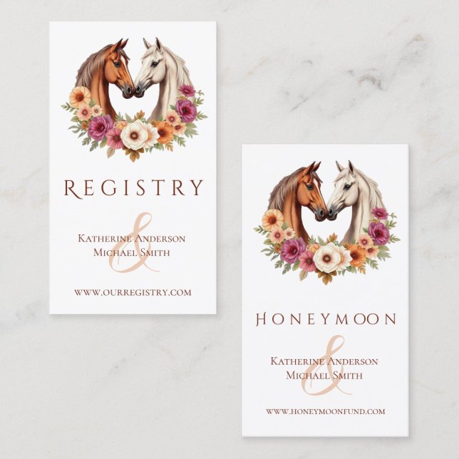 Cartão De Visita Cavalos Ocidentais do País (Frente/Verso)