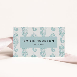 Cartão De Visita Cavalos tropicais, Compro de peixes, Compro de ani