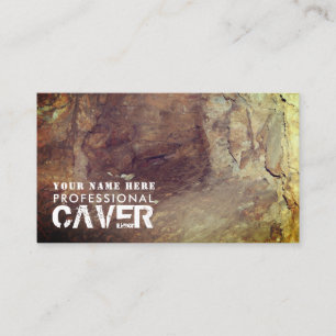 Cartão De Visita Caverna, Explorador de Cavernas, Esportista, Trein