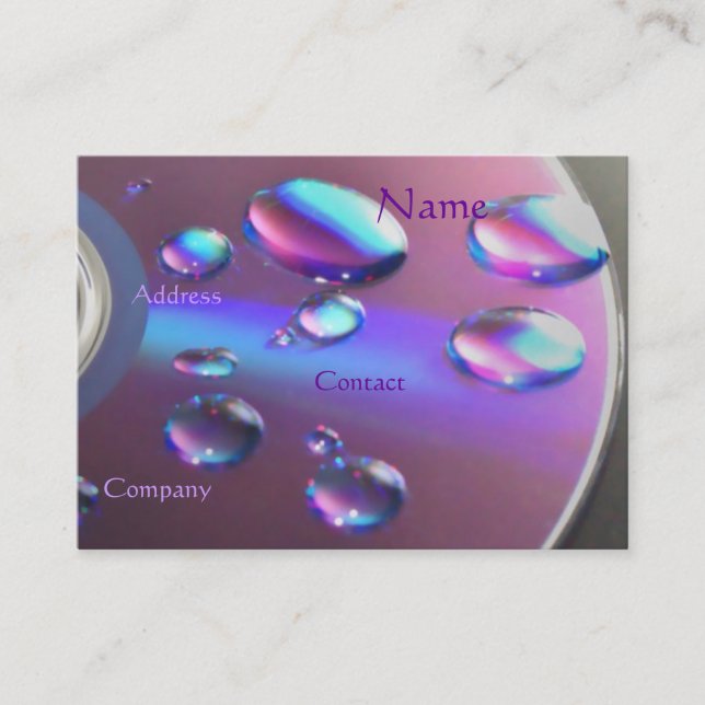 Cartão de visita CD do DJ - customizável (Frente)