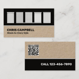 Cartão De Visita Cegos de Janela Personalizados QR Kraft