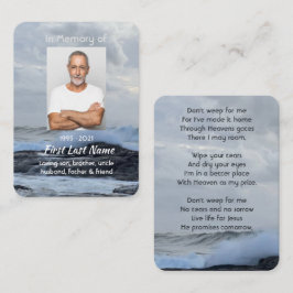 Cartão De Visita Celebração Cristã Celebração da Vida Guardando Tem