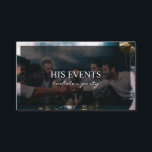 Cartão De Visita Celebração do Partido Bridal do Bachelor<br><div class="desc">Dourado Balões Moderno Cartão de visita Editar e usar!</div>