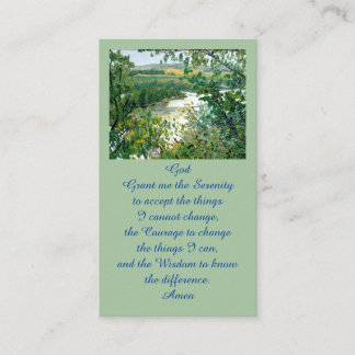 Cartão De Visita Celebration of Life Scenic Overlook Memorial Card