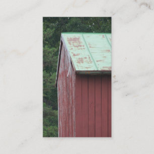 Cartão De Visita Celeiro vermelho