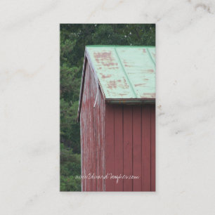 Cartão De Visita Celeiro vermelho