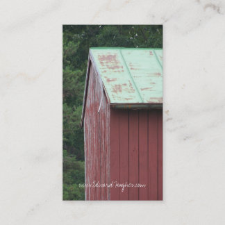 Cartão De Visita Celeiro vermelho