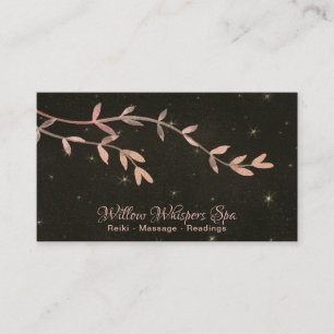 Cartão De Visita *~* Celestial Stars Night Sky Willow Tree Branch