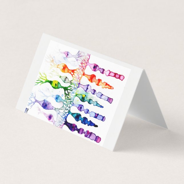 Cartão De Visita Células de cone e neurônios bipolares da retina (Frente)