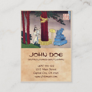 Cartão De Visita Cem poemas explicados pela enfermeira Hokusai