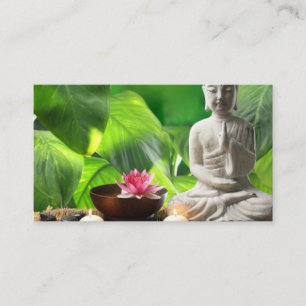 Cartão De Visita Cena da serenidade & instrutor da meditação de