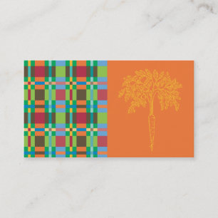 Cartão De Visita Cenouras Bizcard da xadrez