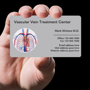 Cartão De Visita Centro De Veia Vascular E Clínica De Saúde