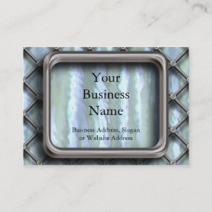 Cartão De Visita Cerco da piscina de aço